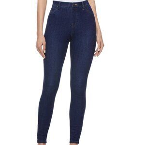 Time and Tru Women's High Rise Blue Stretch Fitted Jeggings, size M (8-10)